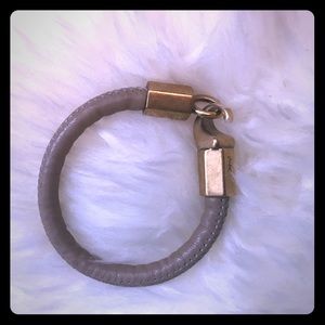Ysl leather hook bracelet
