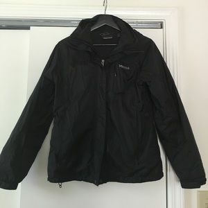 Marmot black jacket with hood