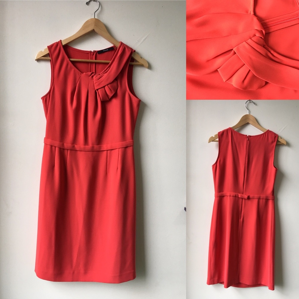 Tahari Red-Orange Dress