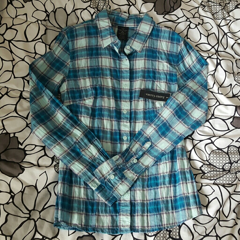 Light Blue Flannel Shirt
