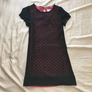 Vintage style mini black lace dress