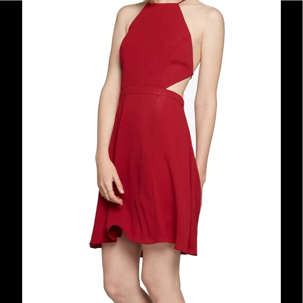 Fame and Partners Dress Halter Open Back NEW