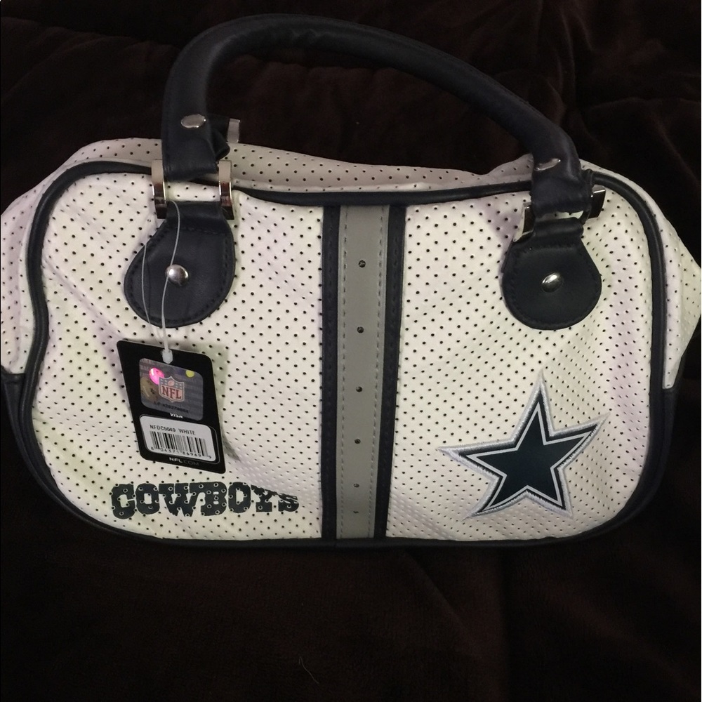 Authentic Team Cowboys Sports Handbag Real Leather
