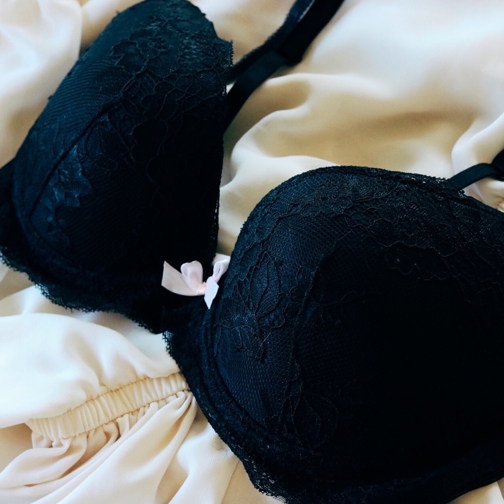 36C Black Lace Bra