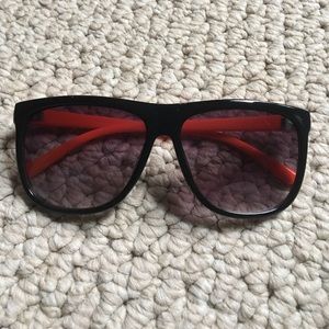 Black and orange sunglasses