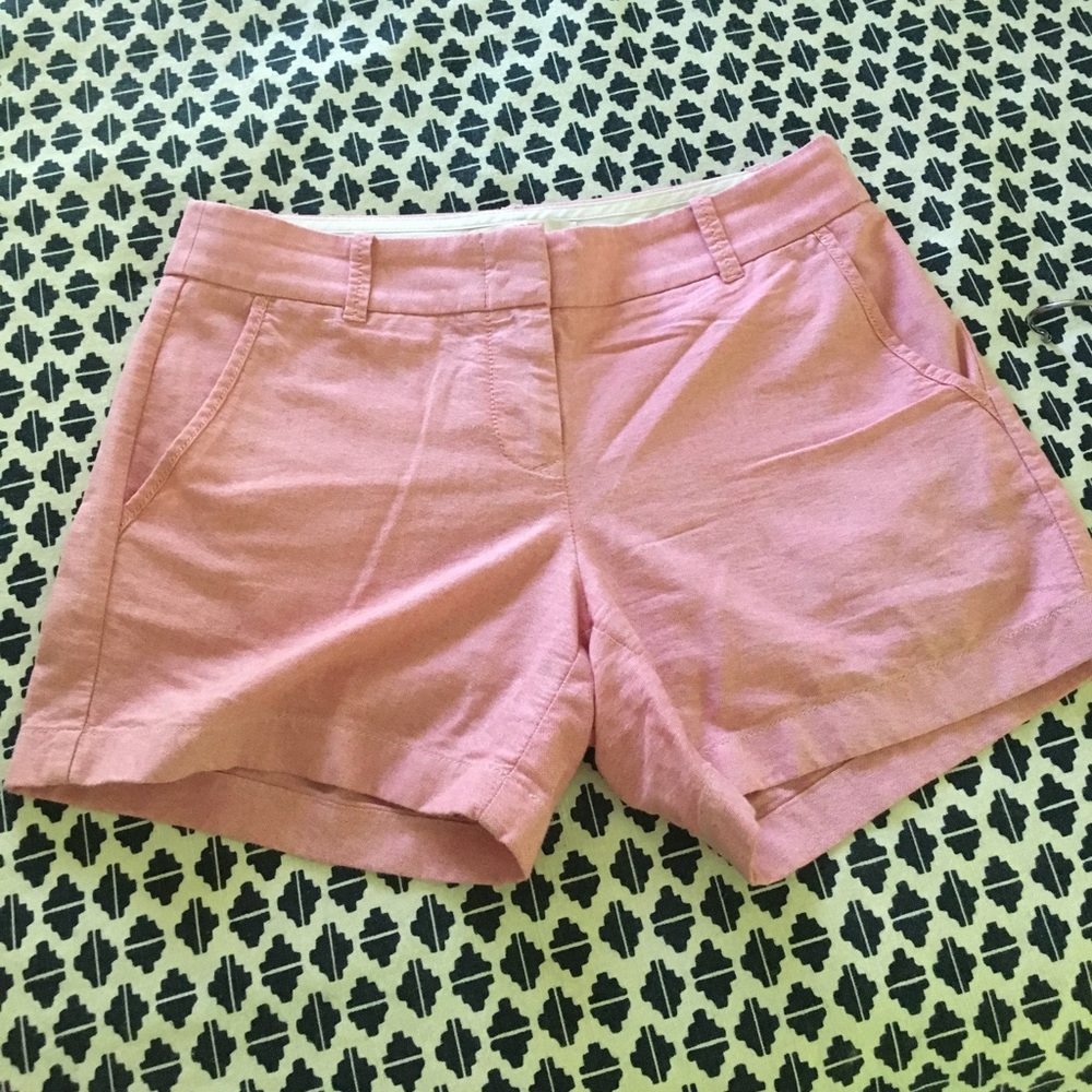 J. Crew gently worn red cotton shorts