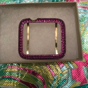 Pretty pink Apple Watch bezel