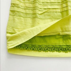 Lemon Lime Anthropologie skirt