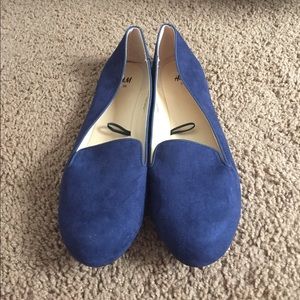 Navy blue (faux) suede shoes 🌚