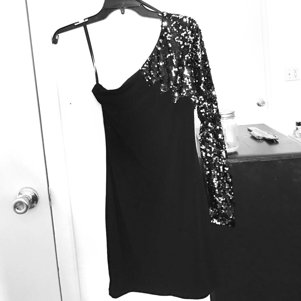 Asymmetrical homecoming dress