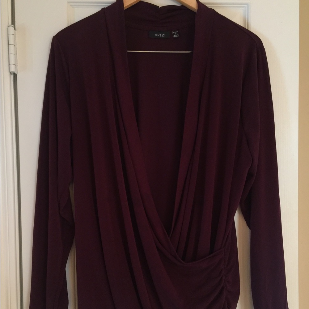 Flattering cross front top