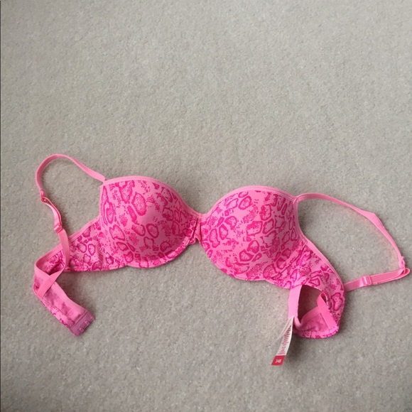No Boundaries Other - Pink Cheetah Print 34B Bra