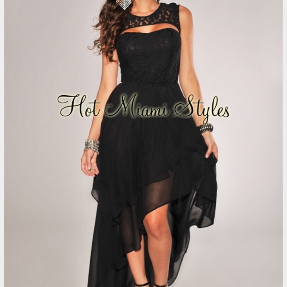 Black Hi-Low dress