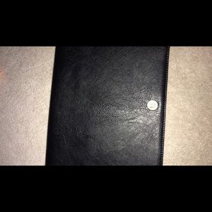 Black leather portfolio