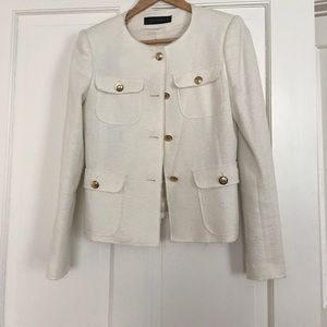 Cream tweed jacket