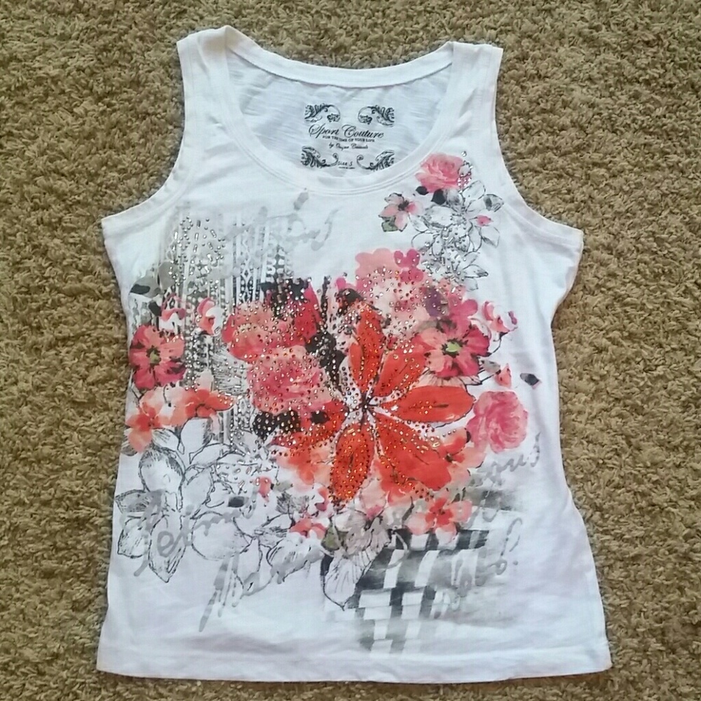 ⭐️3 for $20⭐️Floral Tank by Sport Couture
