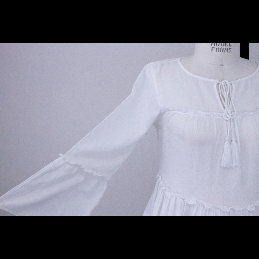 Vero Moda Crochet Detail Peasant Blouse