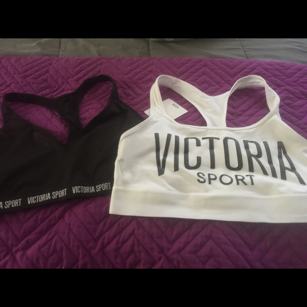 Two sports bras just bought size large VS.....