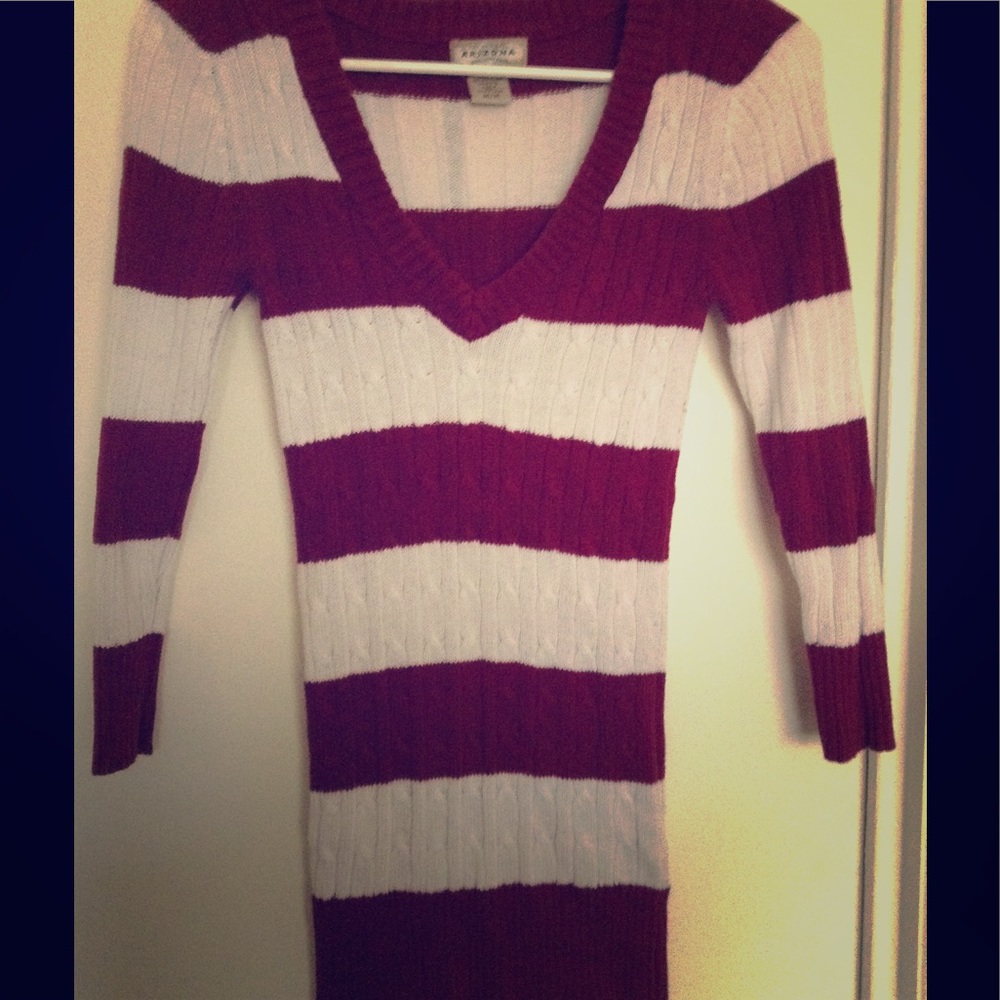 Red/white Striped Sweater
