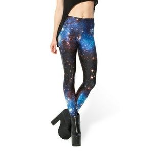 Blackmilk Blue Galaxy Toasties Leggings M