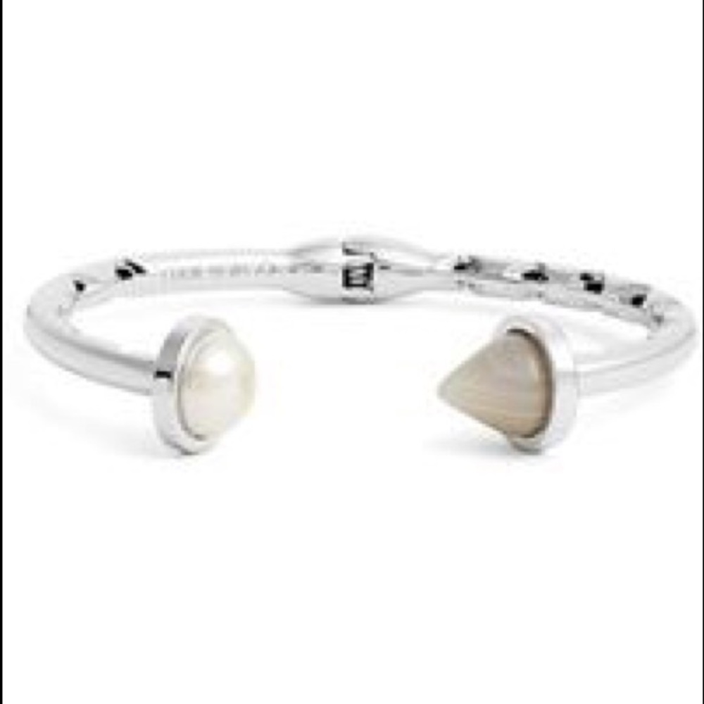 Eddie Borgo Inlaid Pearl Hinged Cuff