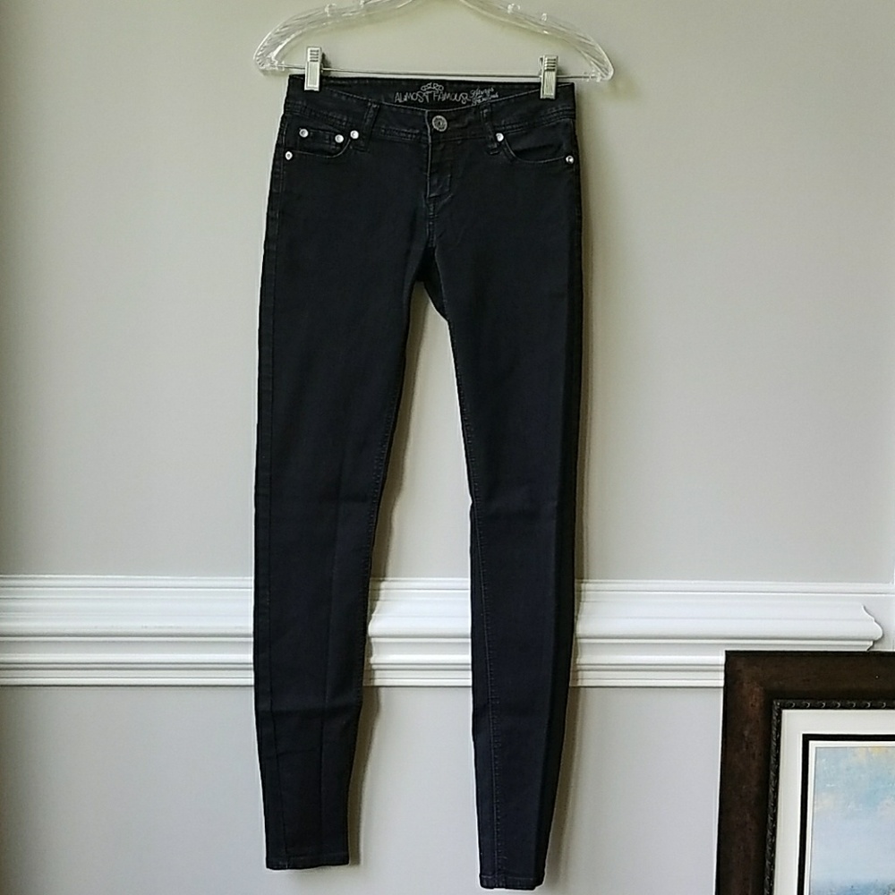 Almost famous always fabulous black skinny jeans