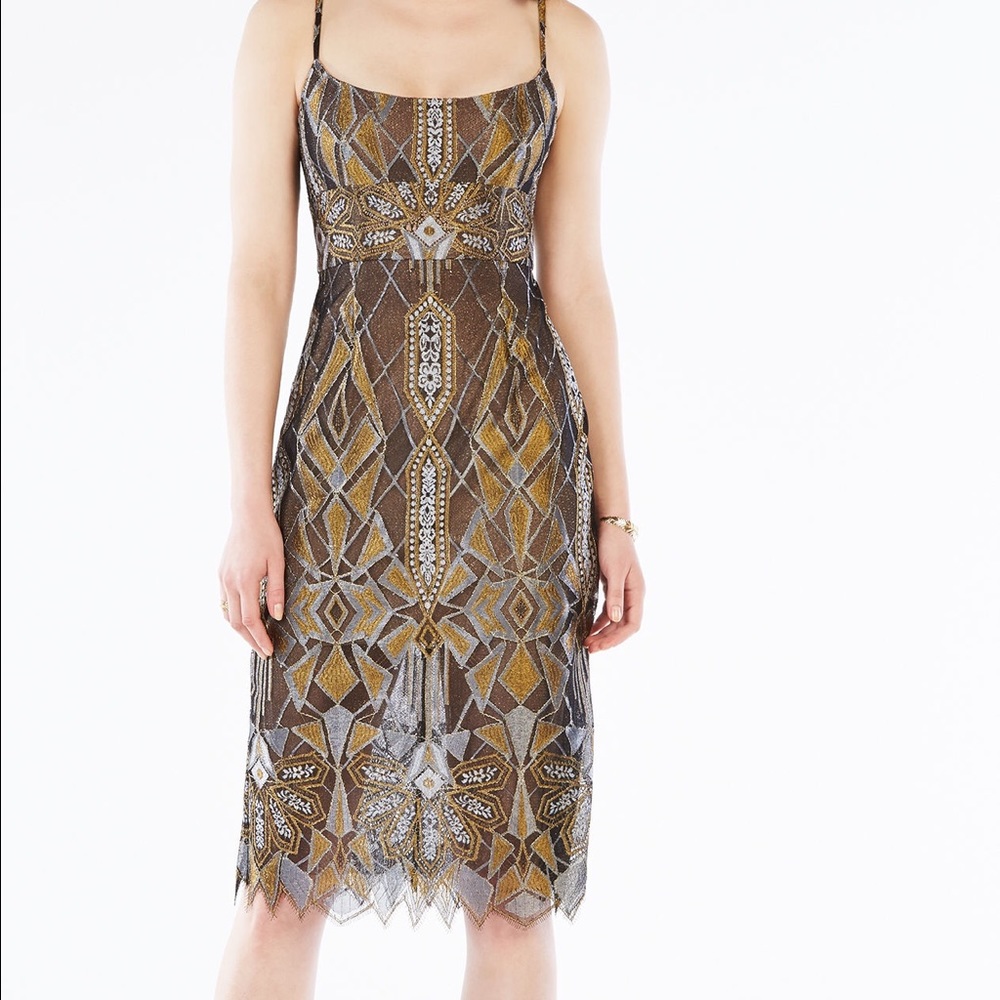 NWT BCBG Alese Deco Cocktail Dress