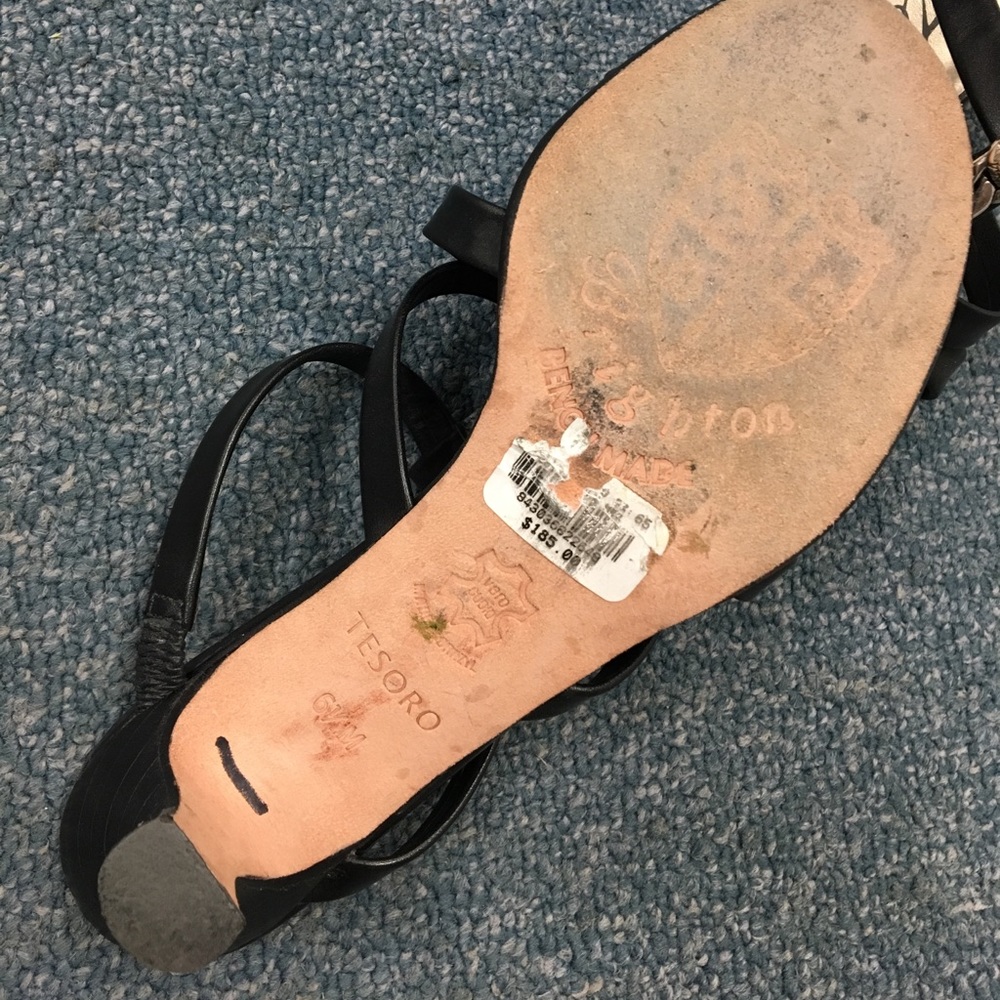 Brighton strappy sandals-black - Picture 2 of 6