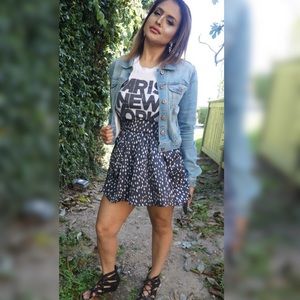 Forever21 polka dot skirt