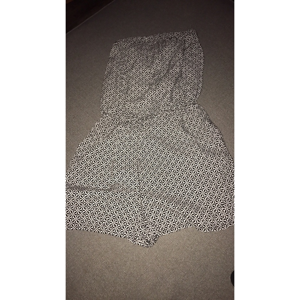 Black and white romper