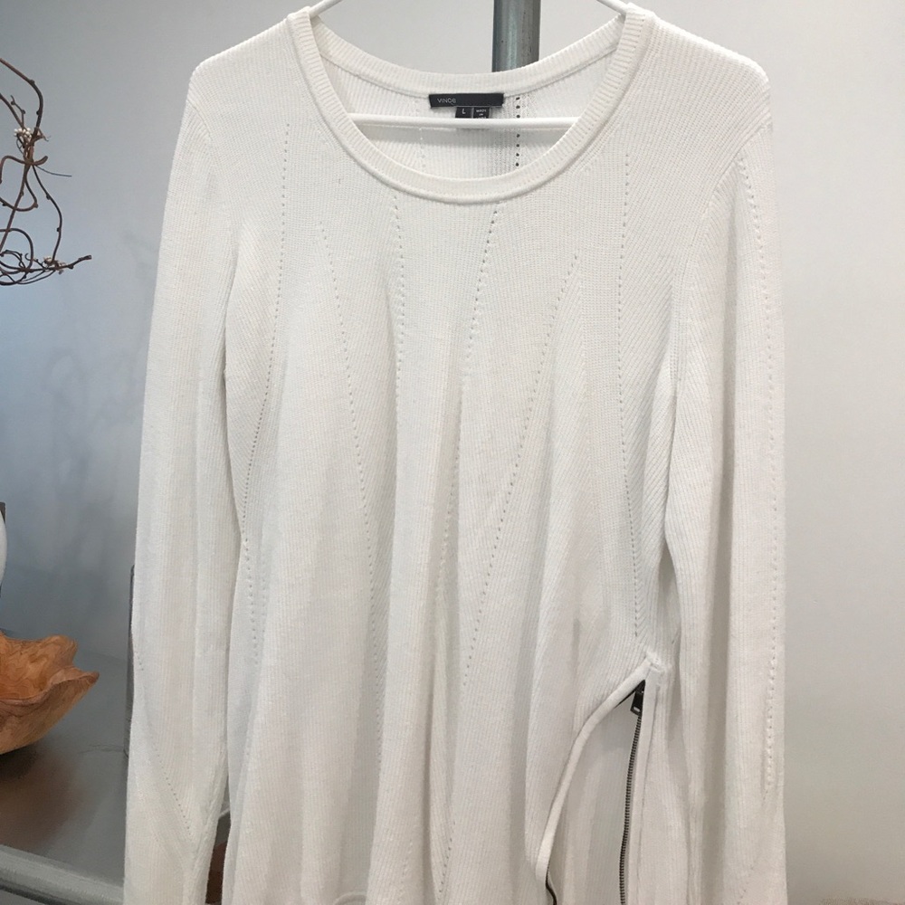 Vince sweater with zipper detail