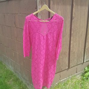 Crochet Pink Dress