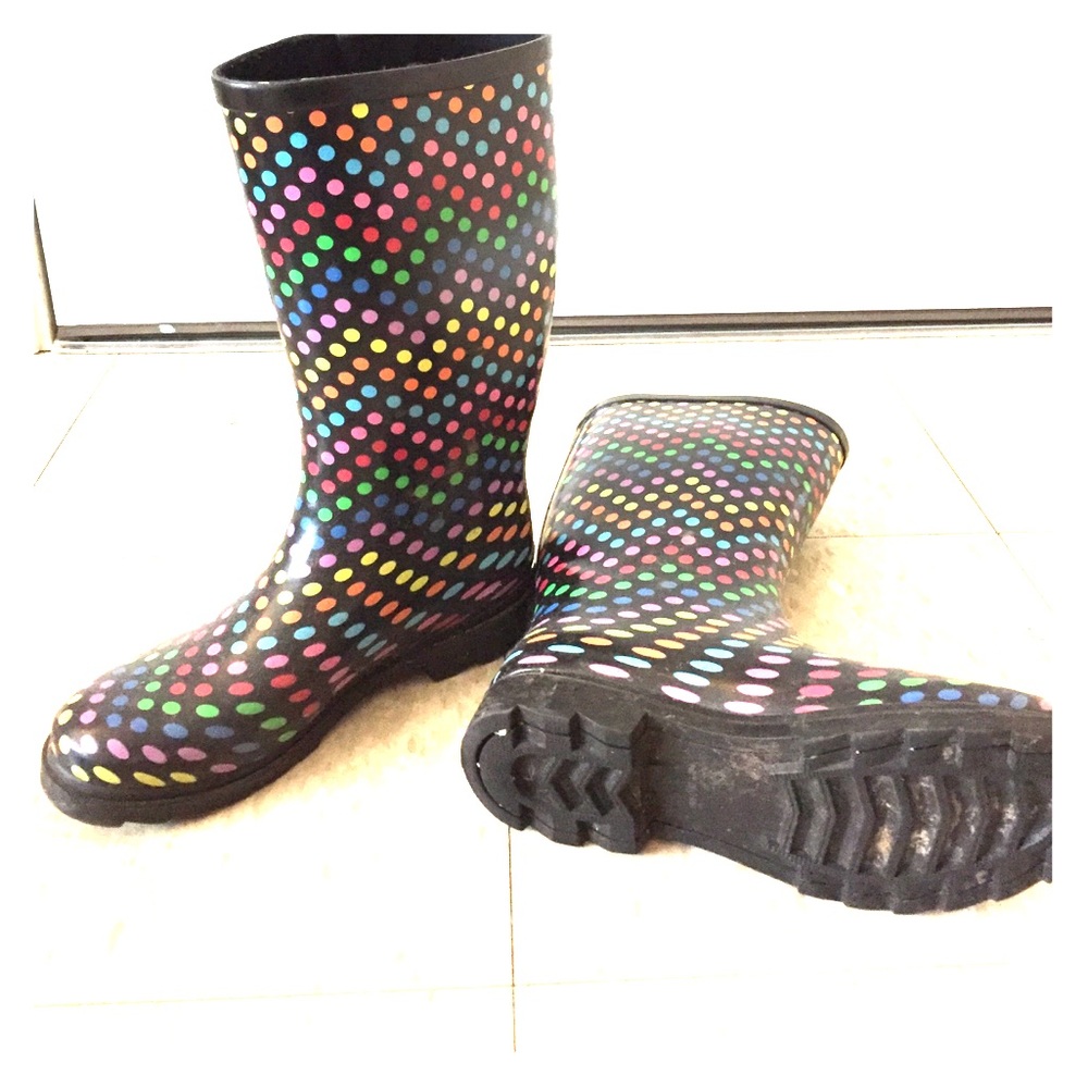 Polka dot Rain boots