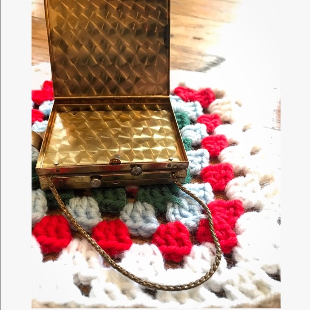 1950s Minaudière Double Compact W/Lipstick Holder