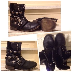 Brand new Multi strapped ankle booties
