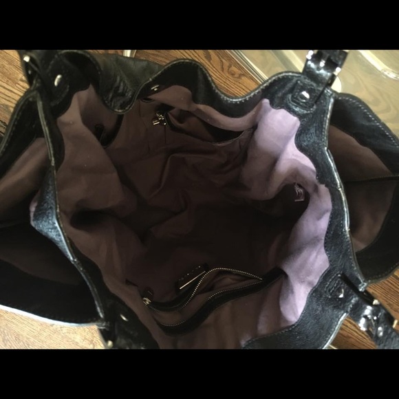 Kooba Blake black tote w zippered sides - Picture 3 of 3