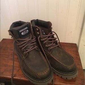 Sketchers leather work boots nwot