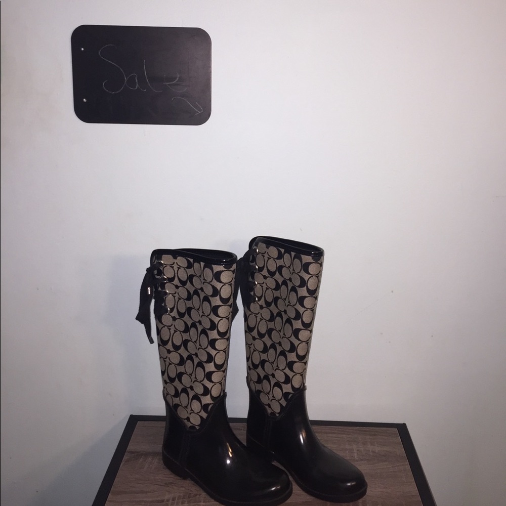 Coach rain boots