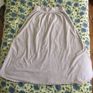 New York & Company grey long maxi skirt