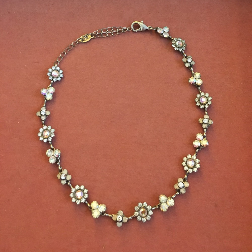 Sorrelli White Bridal choker necklace