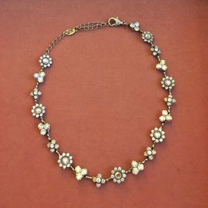 Sorrelli White Bridal choker necklace