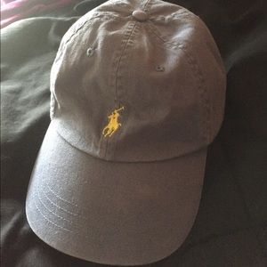 Polo Ralph Lauren Hat Leather Strap blue yellow
