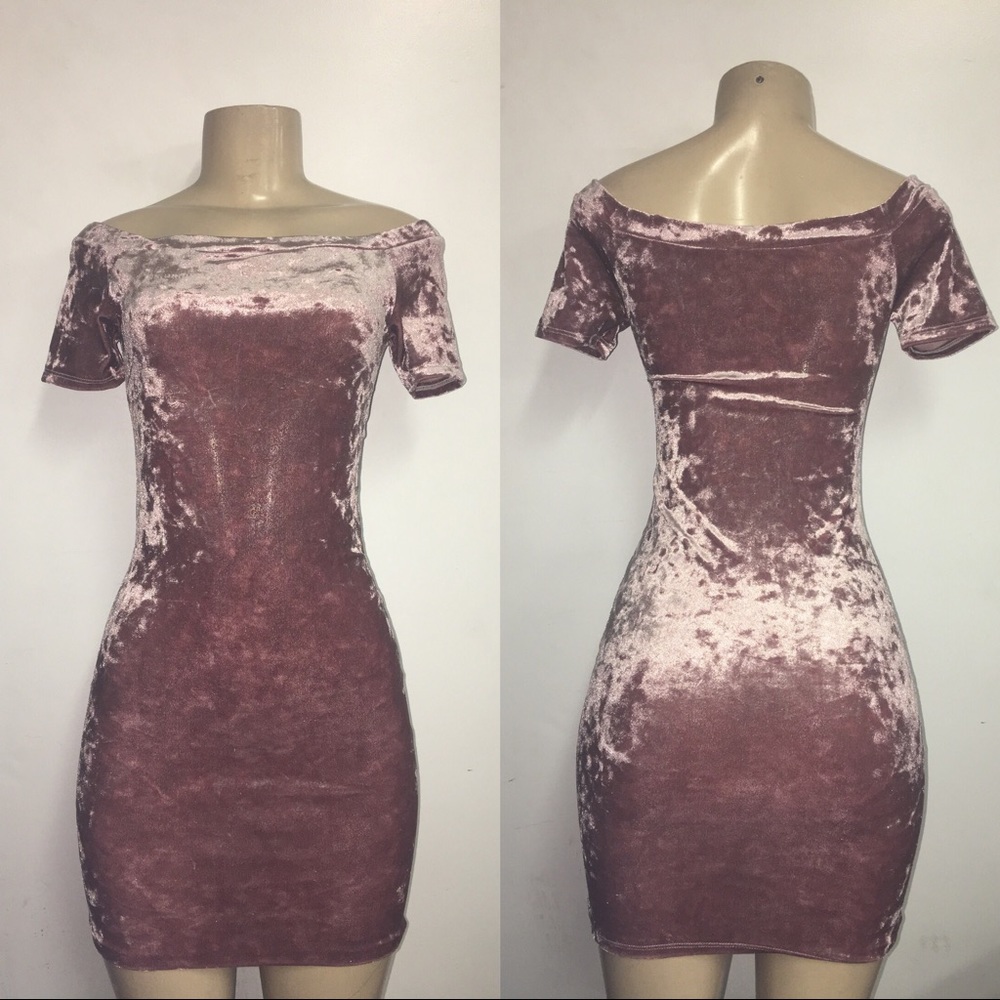 Lavender Velvet Dress