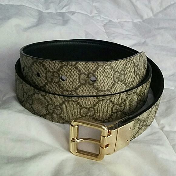 30% off Gucci Accessories - GG supreme black reversible belt size 85 from Leslie&#39;s closet on ...