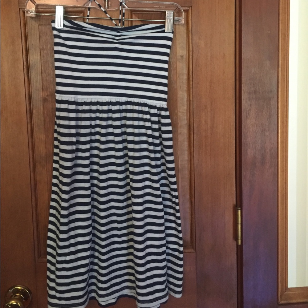 AE Outfitters blue and white XS strapless dress
