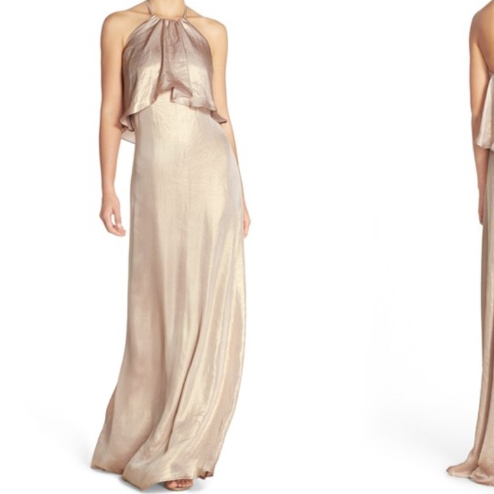 Amsale Lilith dress - rose gold