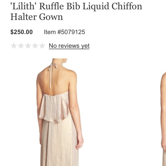 Amsale Lilith dress - rose gold - Picture 6 of 6