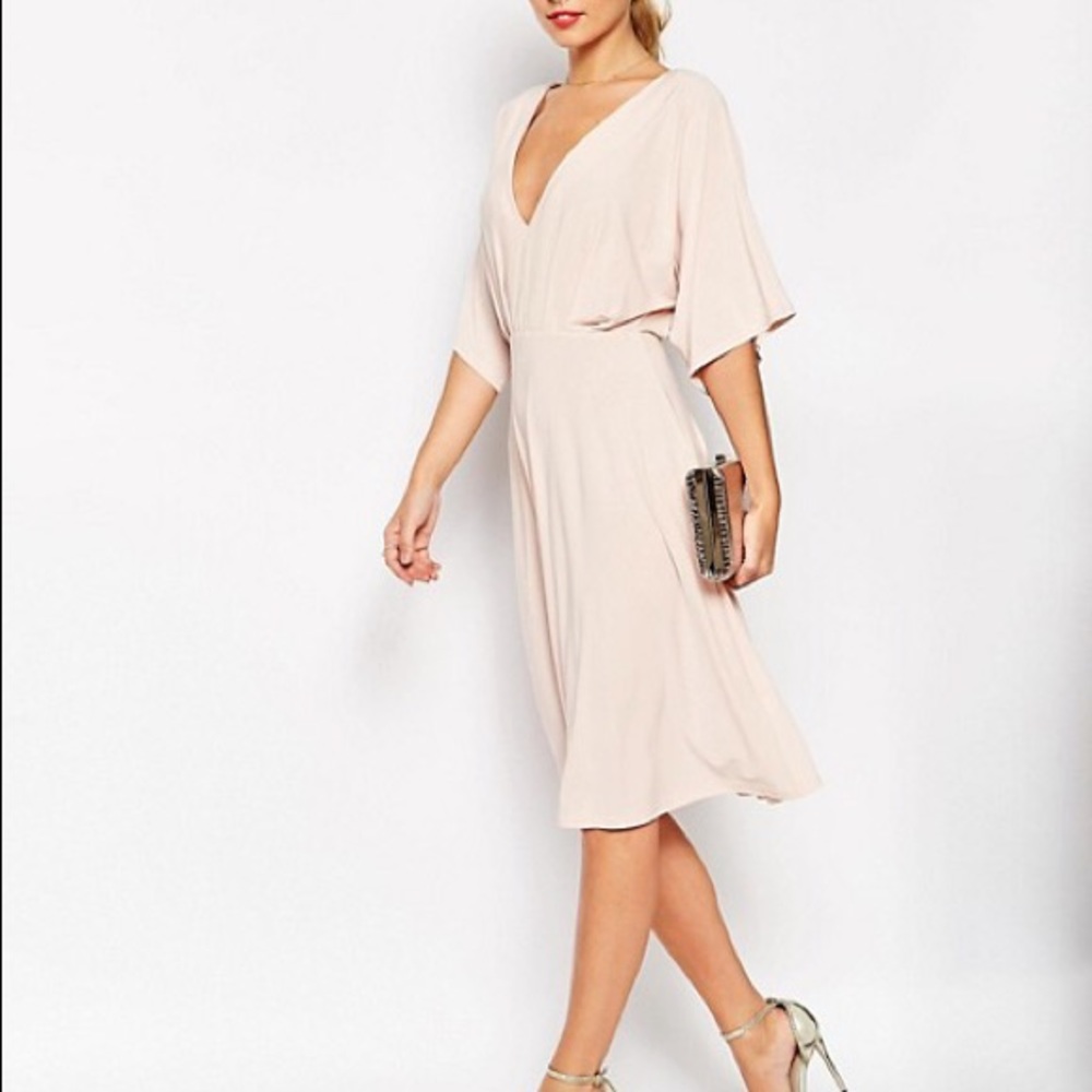 ASOS Kimono Plunge Midi Dress -- sold out online