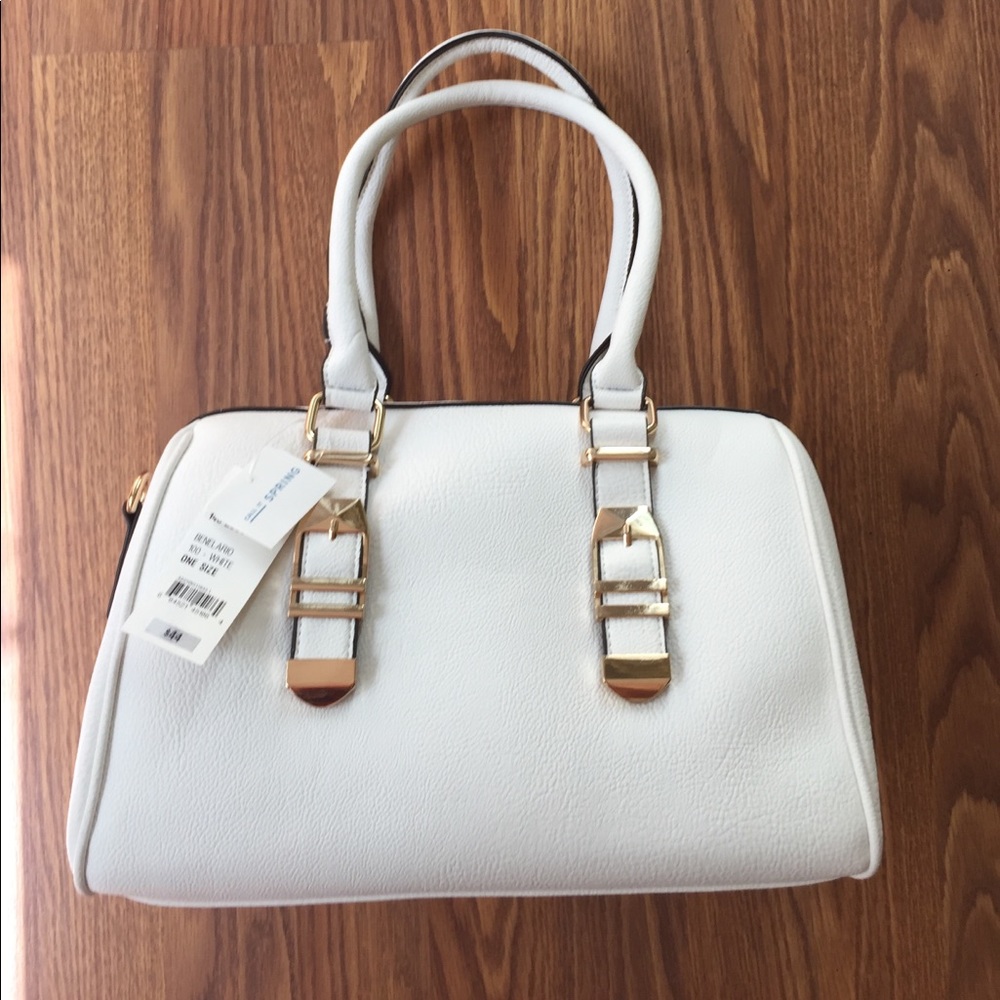 White handbag