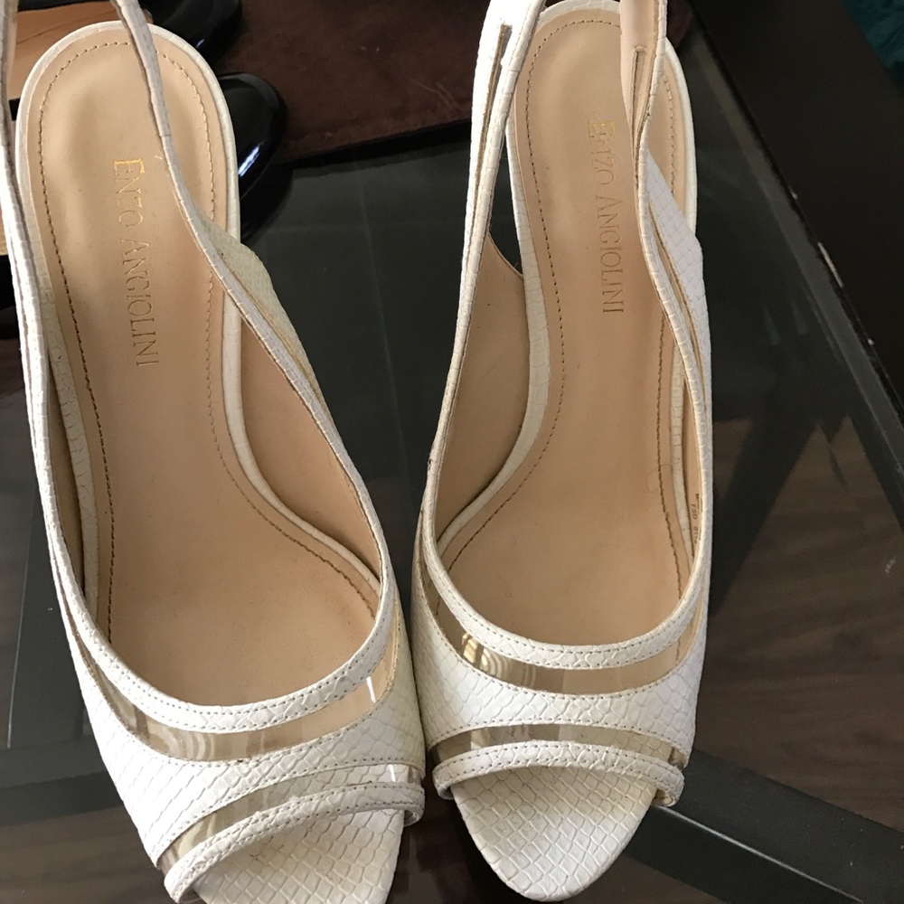 Enzo Angiolini platform sling back
